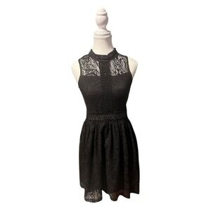 Maurices Women's Black Lace Sleeveless Short Dress Size S Formal